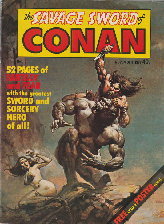 SAVAGE SWORD OF CONAN #1 || MARVEL UK || JAN 1977 || (6.0-6.5)