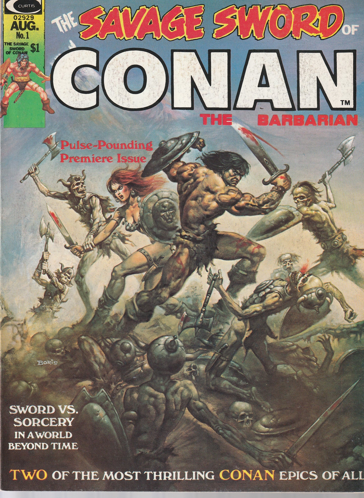 SAVAGE SWORD OF CONAN #1 || MARVEL COMICS || AUG 1974 || (9.0-9.2)