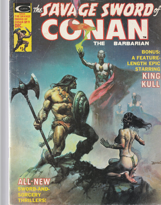 SAVAGE SWORD OF CONAN #9 - MARVEL COMICS - DEC 1975 (4.5-5.0)