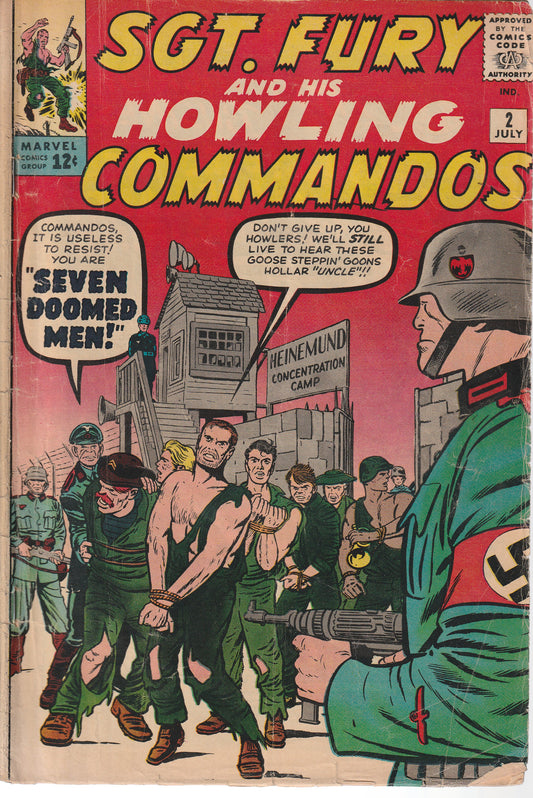 SGT FURY #2 - MARVEL COMICS - MAY 1963 (3.5-4.0)