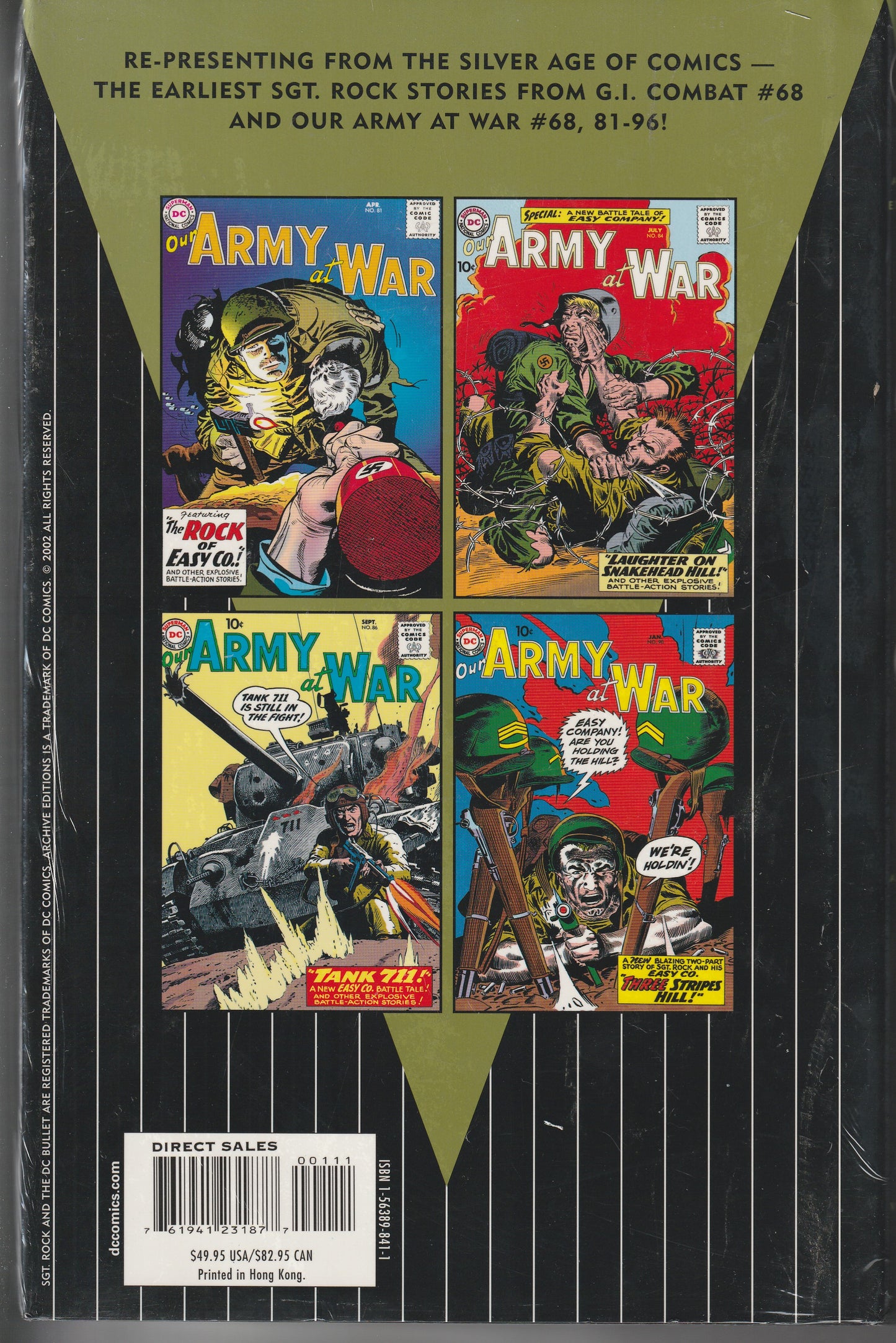 SGT ROCK ARCHIVES VOL 1 - DC COMICS - 2002 (BRAND NEW IN SHRINK WRAP)