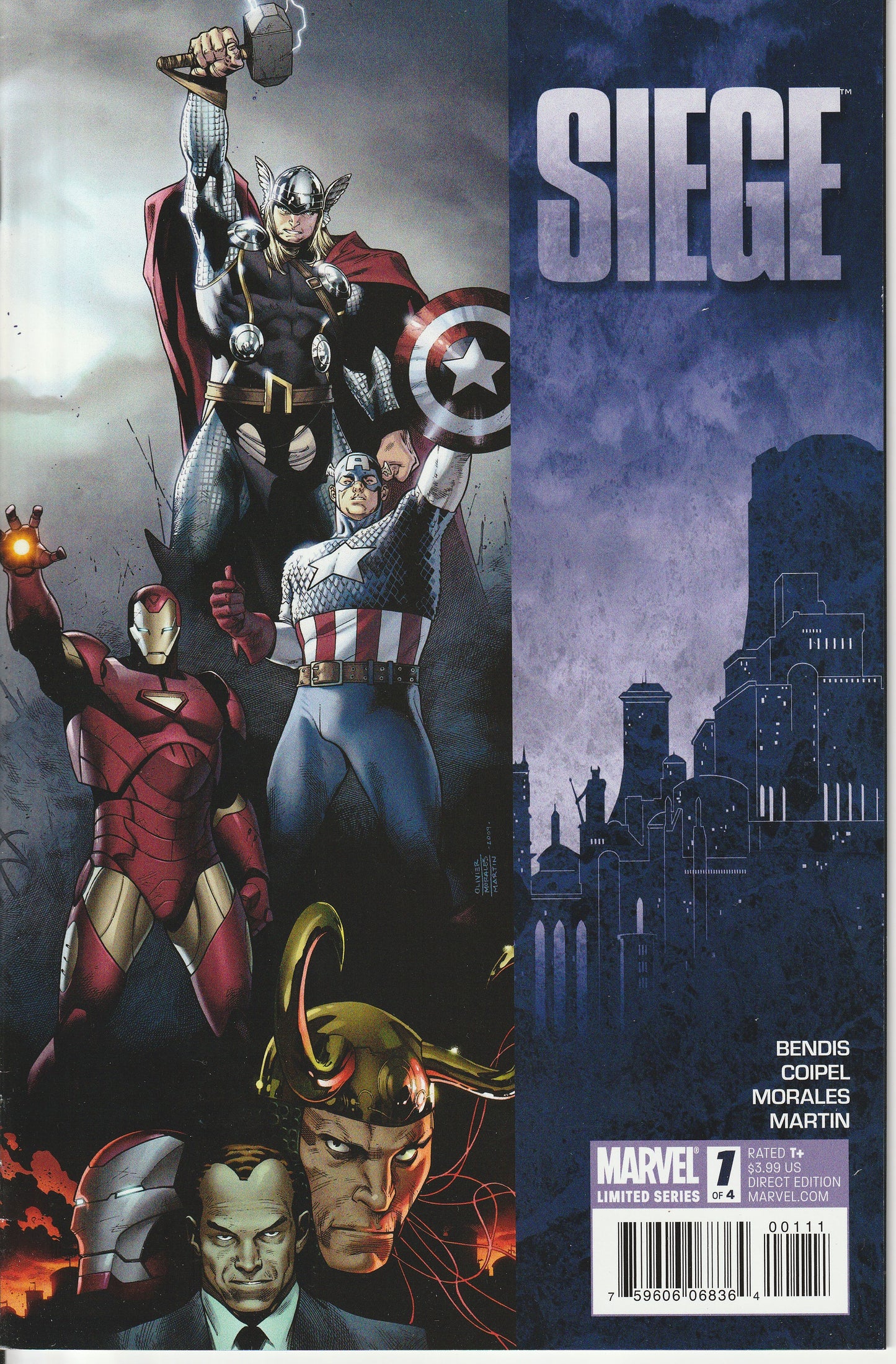 SIEGE 1-4 * MARVEL COMICS - 2010 - COMPLETE SET