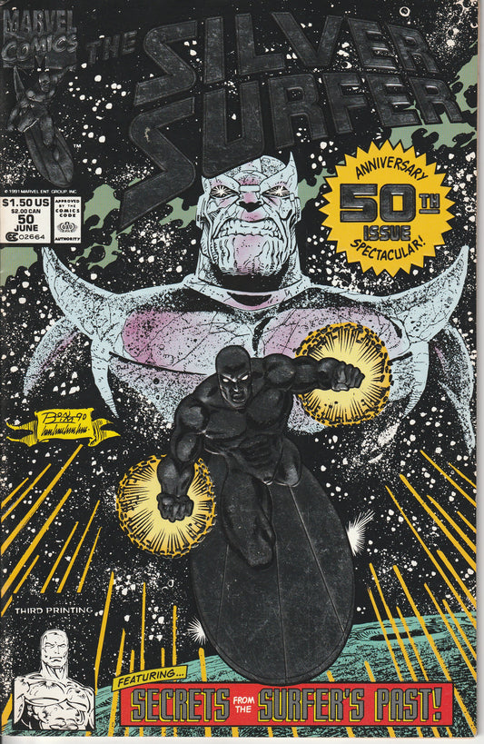 SILVER SURFER #50 (3rd PRINT) - MARVEL - JUN 1991 (7.5-8.0)