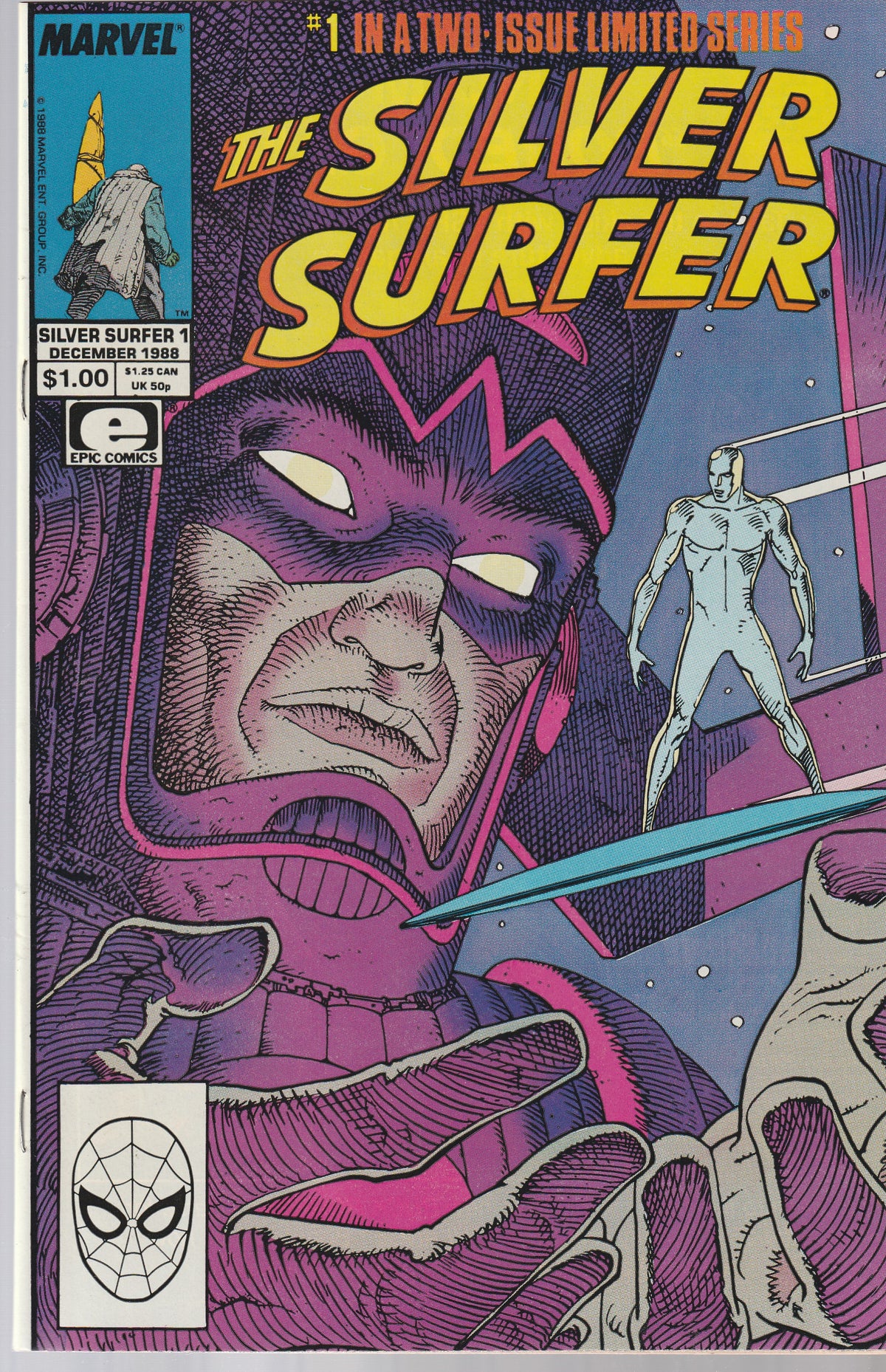 SILVER SURFER #1 (1988 MINI SERIES)|| MARVEL COMICS || DEC 1988 || (9.6-9.8)