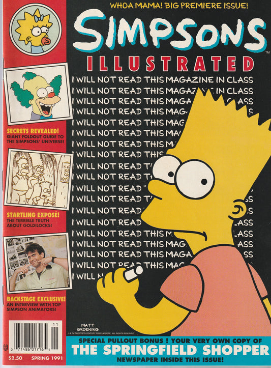 SIMPSONS ILLUSTRATED MAGAZINE #1 || WELSH PUBLISHING GROUP || MAR 1991