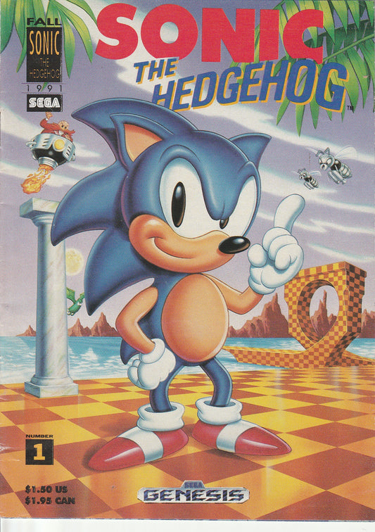 SONIC THE HEDGEHOG #1 - 1991 SEGA PROMO MINI COMIC (6.0-6.5)