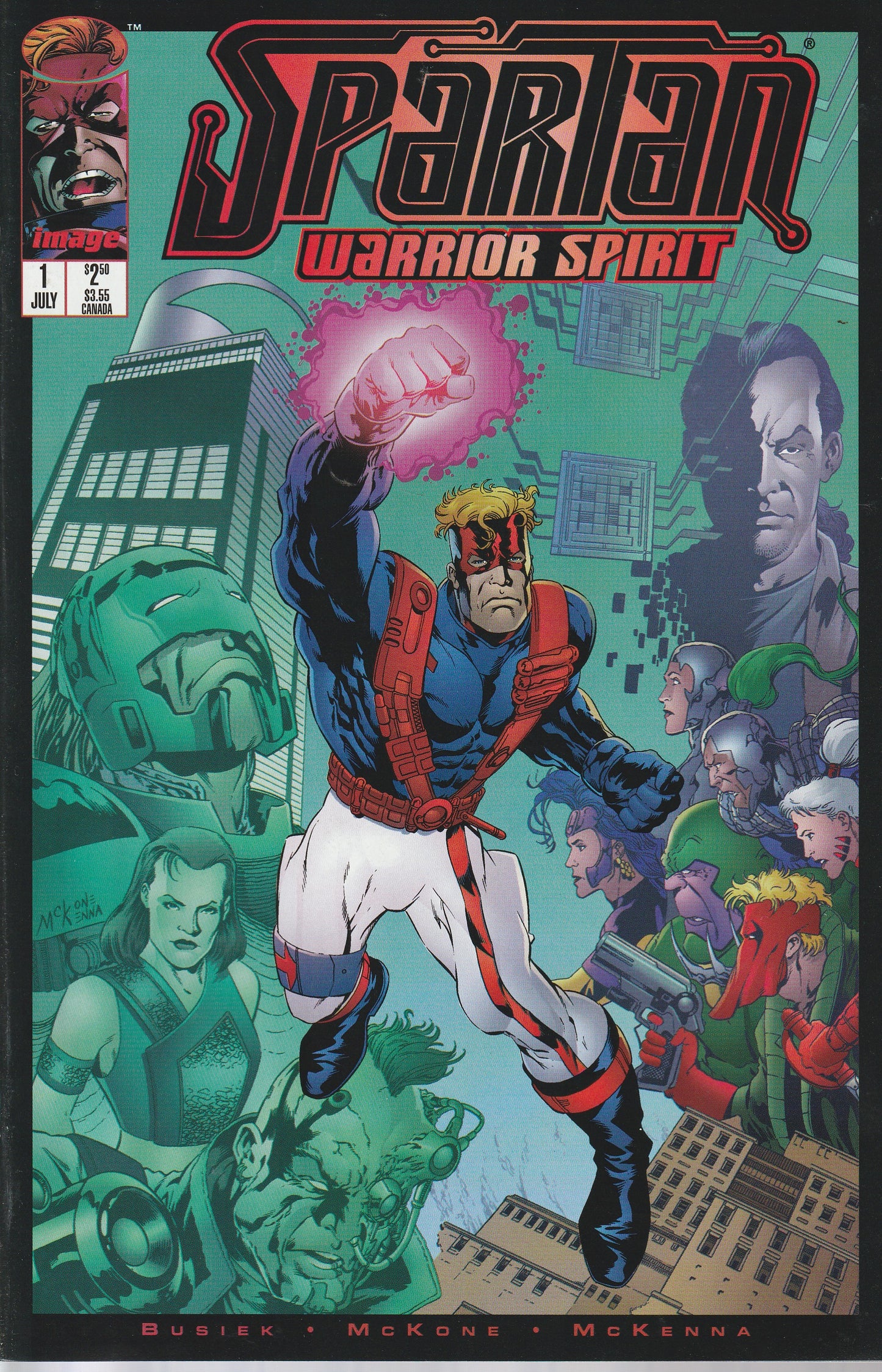 SPARTAN : WARRIOR SPIRIT 1-4 * IMAGE COMICS * JULY 1995