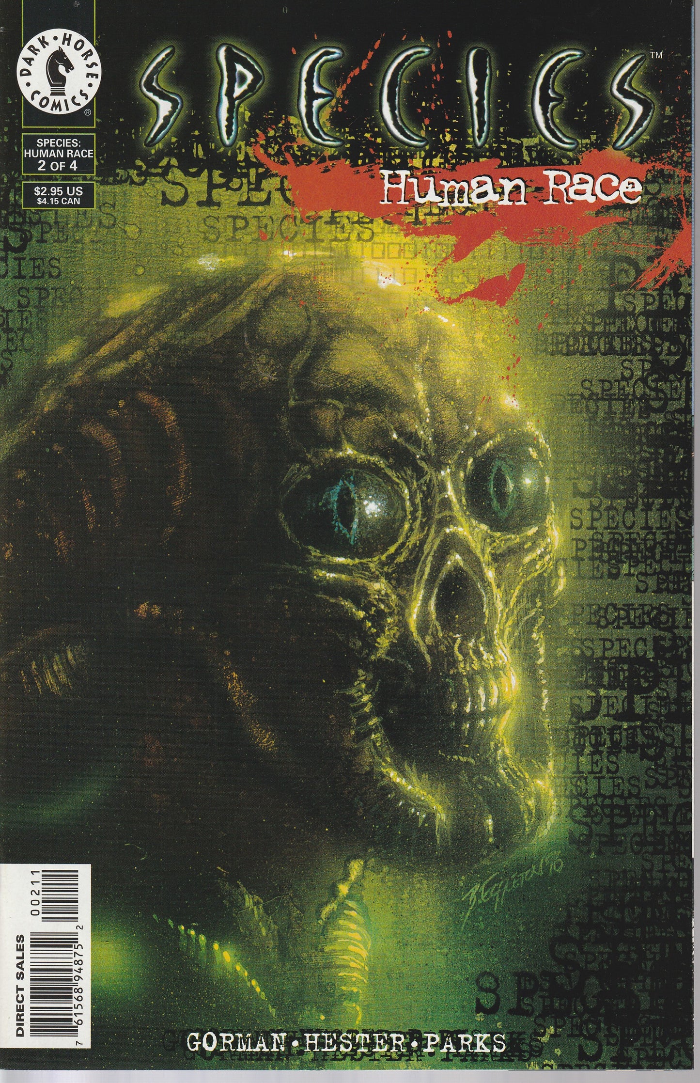 SPECIES : HUMAN RACE 1-4 * DARK HORSE * NOV 1996