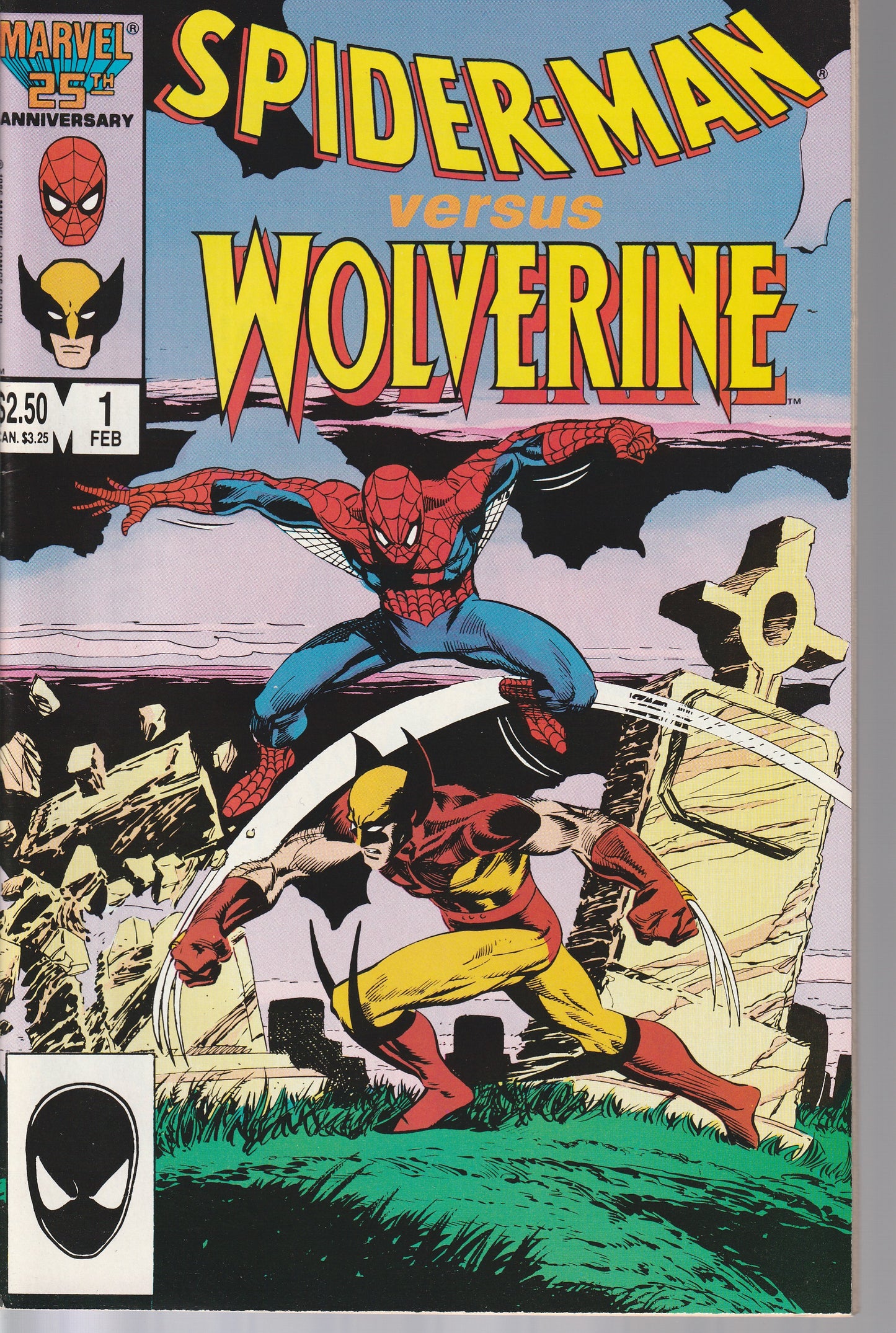 SPIDER-MAN VS WOLVERINE #1 - MARVEL COMICS - FEB 1987 (8.0)