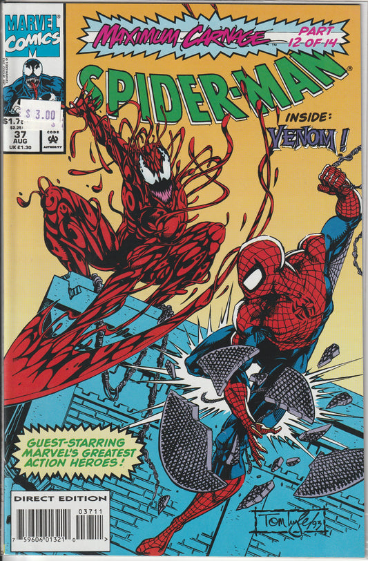 SPIDER-MAN #37 * MAXIMUM CARNAGE PART 12