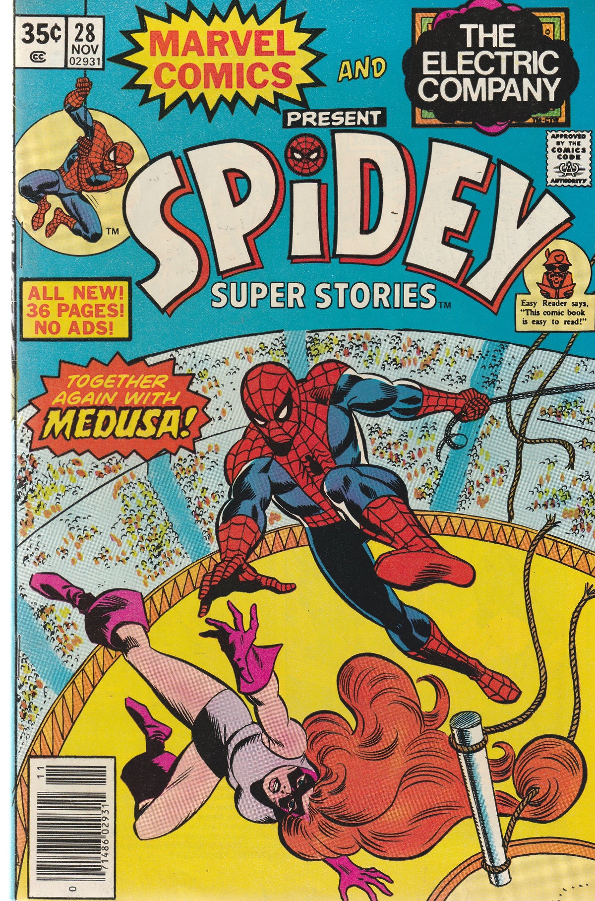 SPIDEY SUPER STORIES #28 || MARVEL COMICS || NOV 1977 || (8.0-8.5)