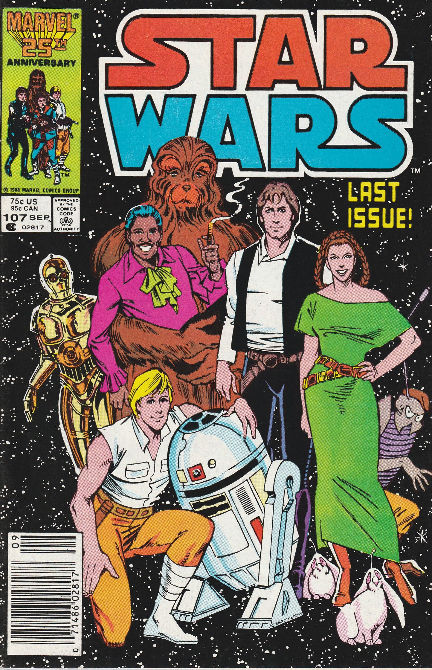 STAR WARS #107 - MARVEL COMICS - JUL 1986 (8.0-8.5)