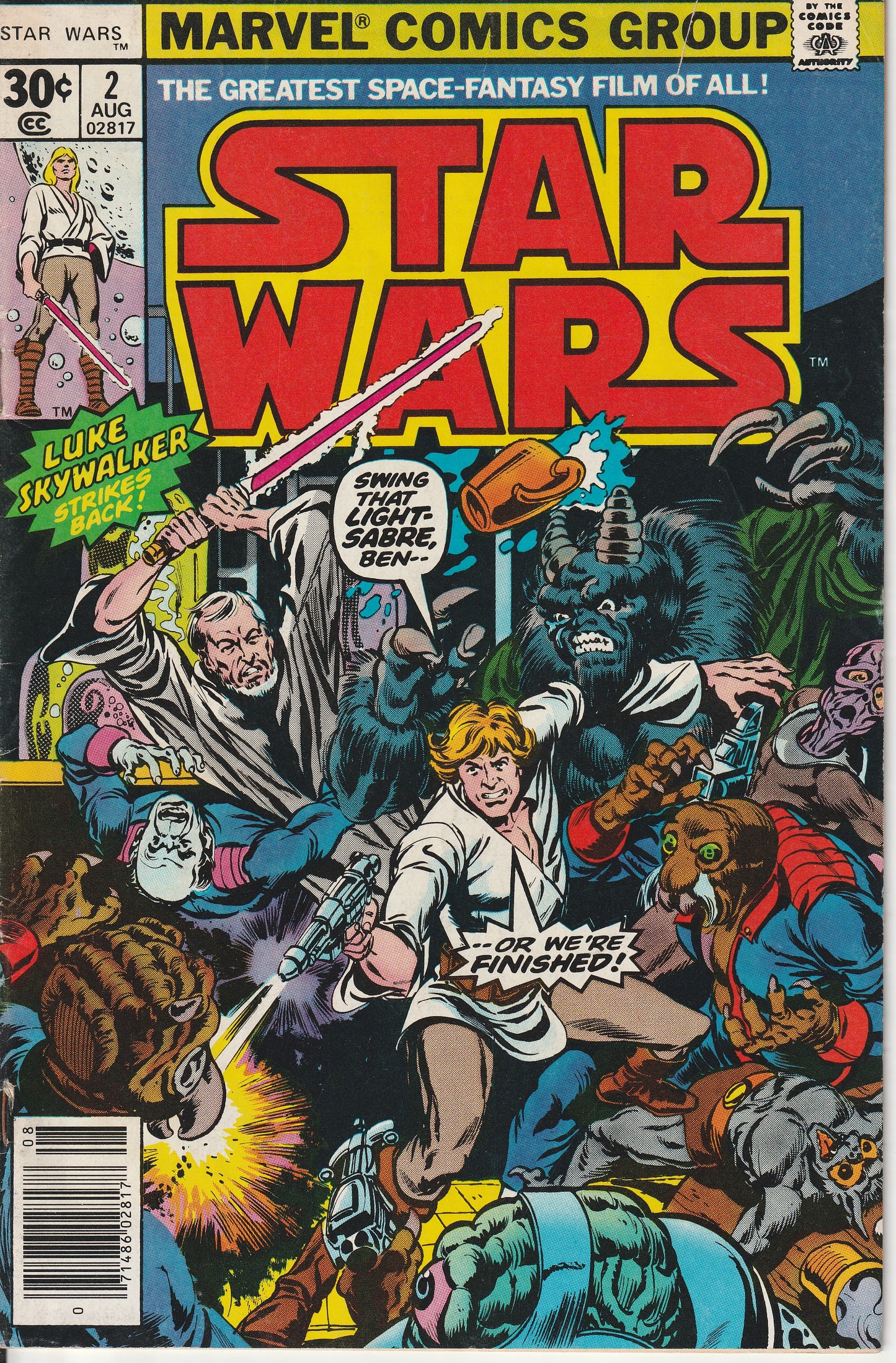 STAR WARS #2 - MARVEL COMICS - AUG 1977 (4.0)