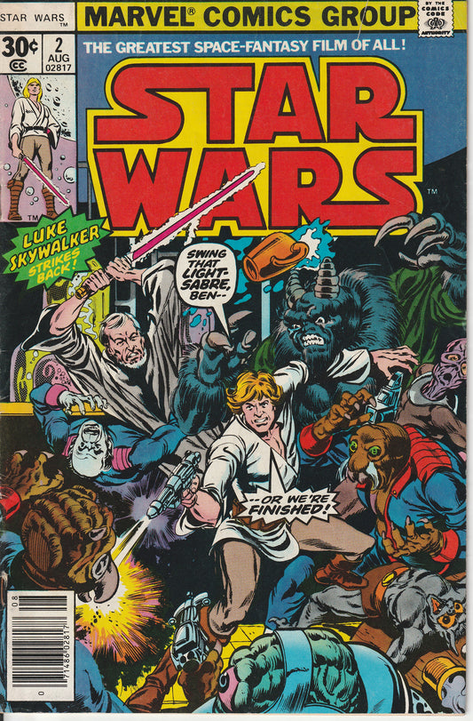 STAR WARS #2 - MARVEL COMICS - AUG 1977 (4.0)