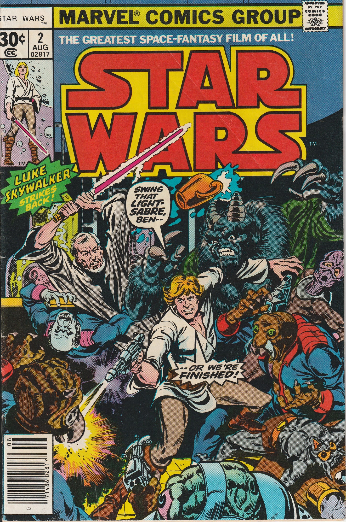 STAR WARS #2 - MARVEL COMICS - AUG 1977 (5.0)