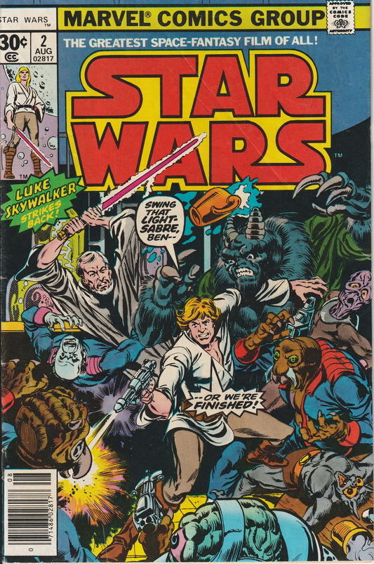 STAR WARS #2 - MARVEL COMICS - AUG 1977 (5.0)