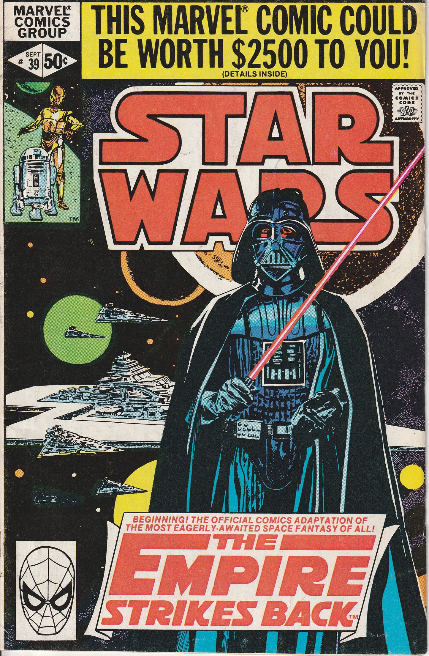 STAR WARS #39 - MARVEL COMICS - JUN 24 1980 (6.5-7.0)