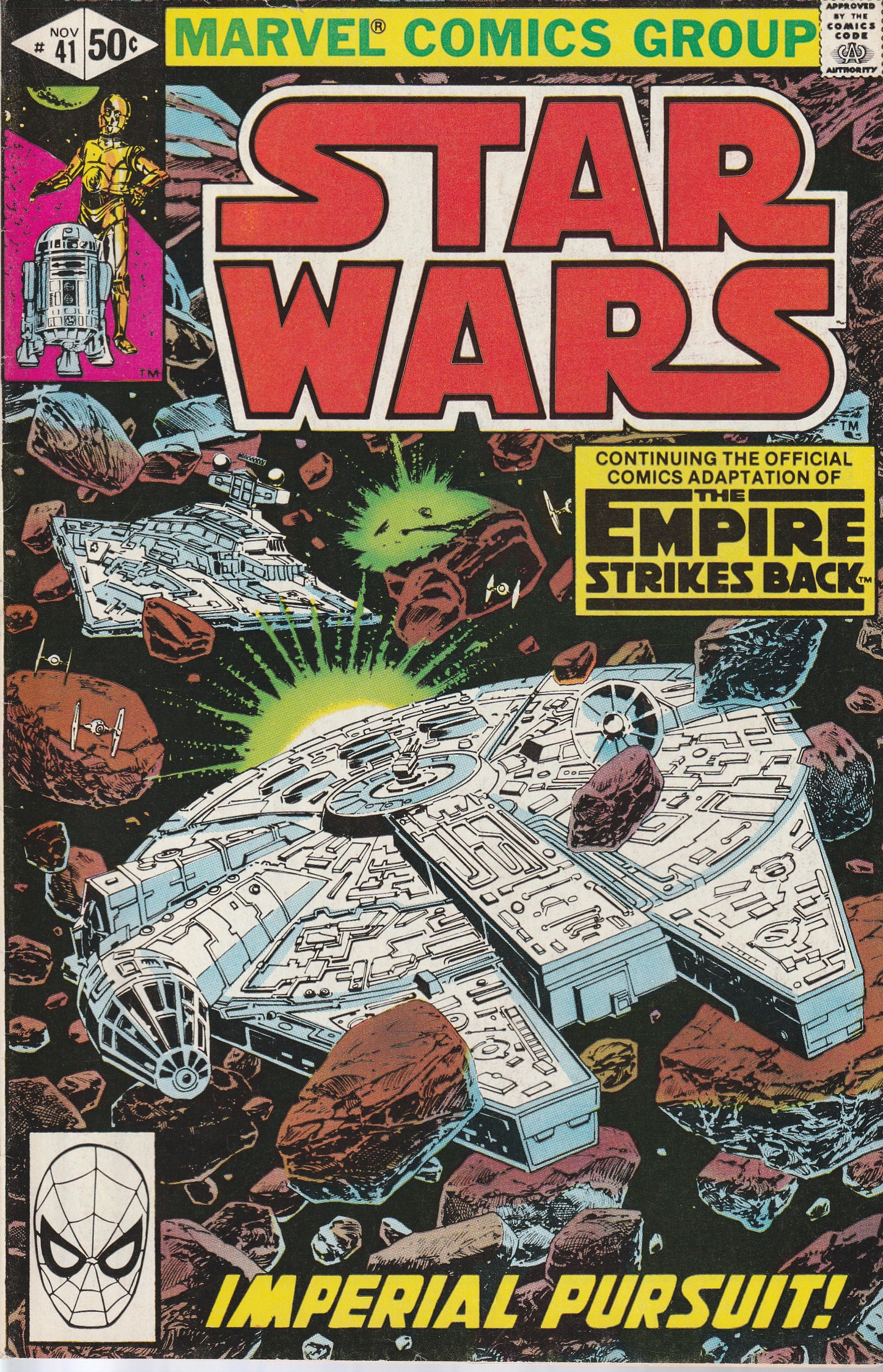 STAR WARS #41 - MARVEL COMICS - AUG 26 1980 (5.0-5.5)