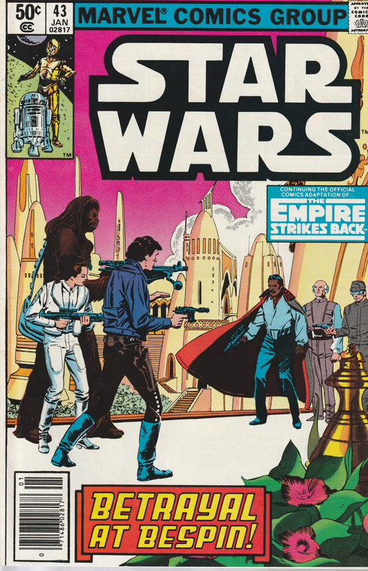 STAR WARS #43 - MARVEL COMICS - JAN 1981 (9.0)