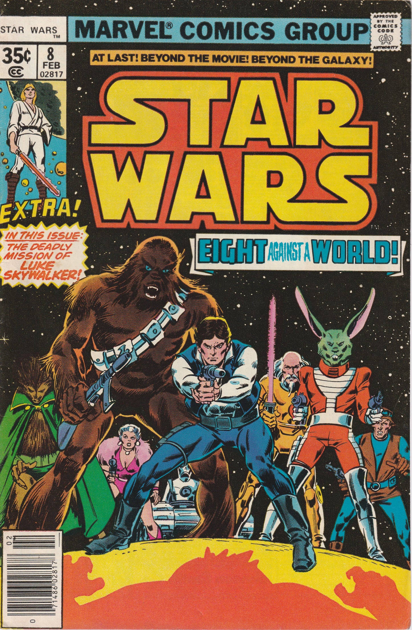 STAR WARS #8 - MARVEL COMICS - FEB 1978 (7.0)
