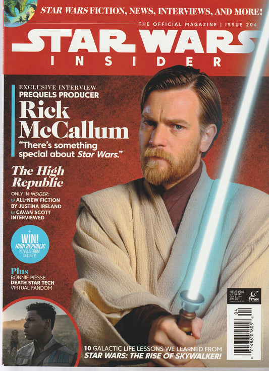 STAR WARS INSIDER MAGAZINE #204 - TITAN MAGAZINES - AUG/SEP 2021