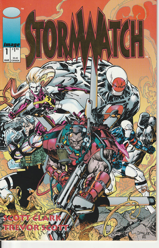 STORMWATCH #1 - IMAGE COMICS - MAR 1993 (7.5) - GOLD FOIL VARIANT