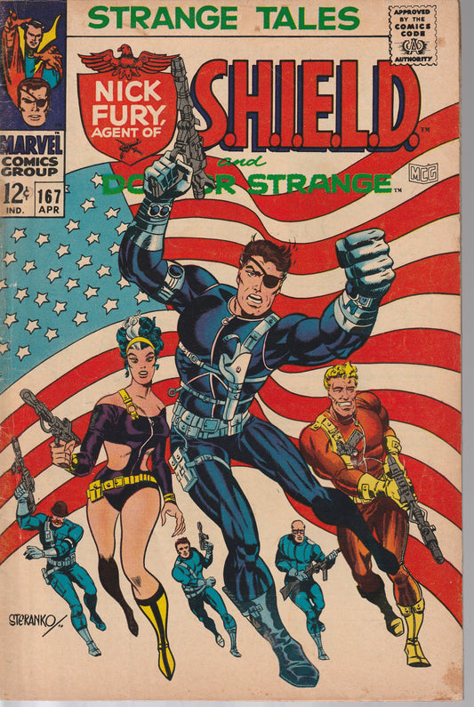 STRANGE TALES #167 - MARVEL COMICS - APR 1968 (4.5) STERANKO