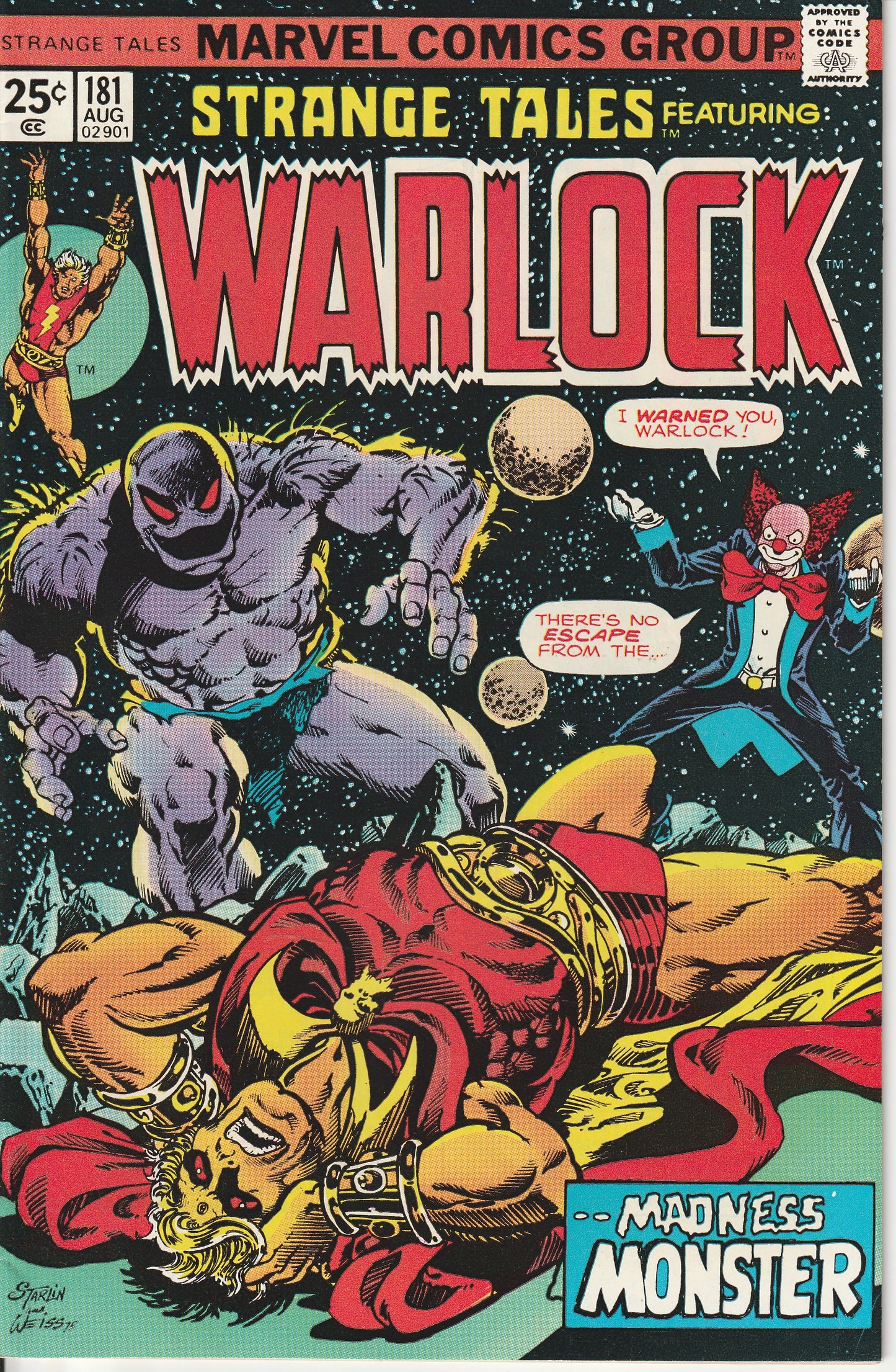 STRANGE TALES #181 - MARVEL COMICS - AUG 1975 (8.0-8.5)