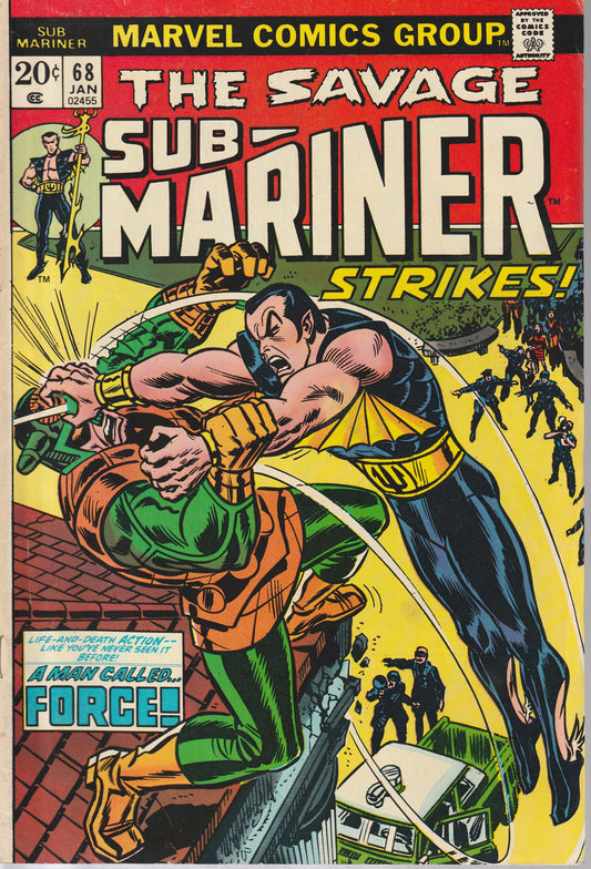 SUB-MARINER #68 - MARVEL COMICS - JAN 1973 (7.0)