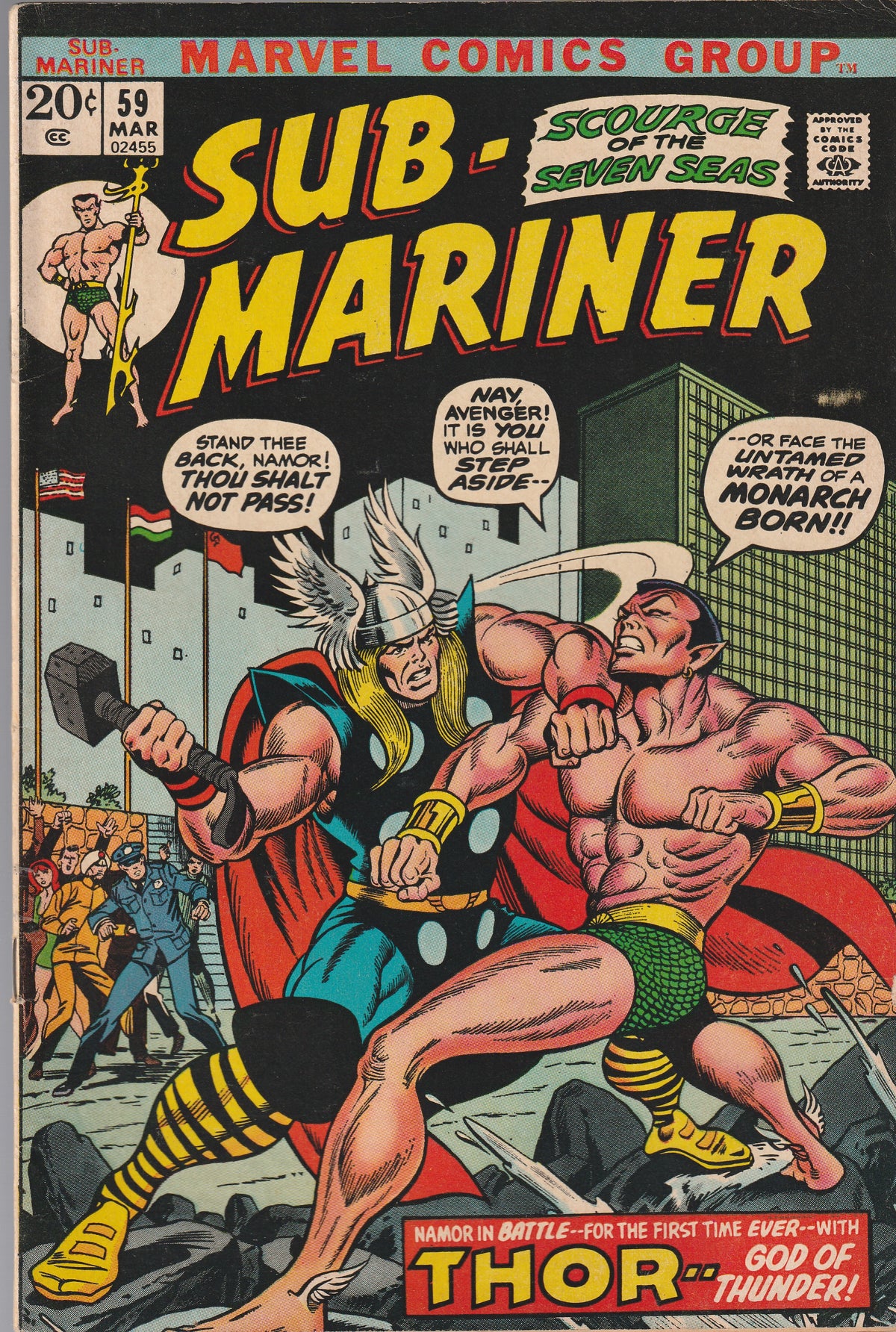 SUB-MARINER #59 || MARVEL COMICS || MAR 1973 || (7.0)