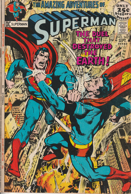 SUPERMAN #242 - DC COMICS - SEP 1971 - (5.5-6.0)