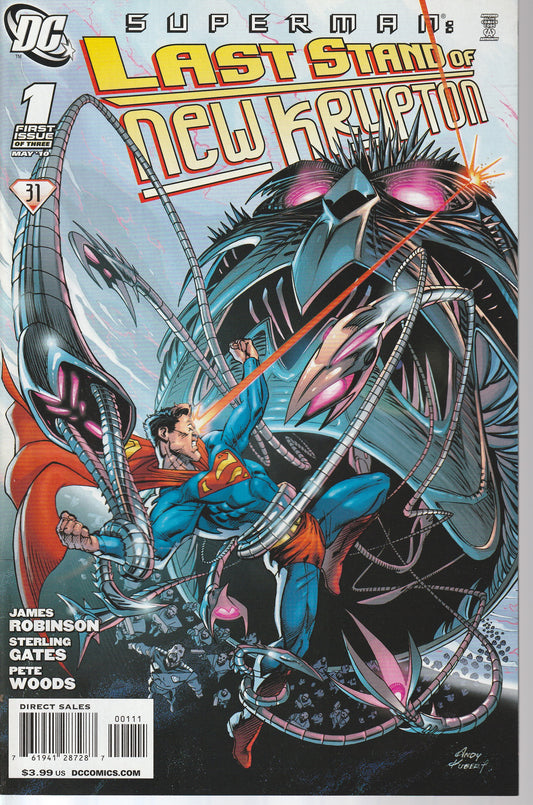 SUPERMAN : LAST STAND OF NEW KRYPTON 1-3 * DC COMICS - JUN 2010