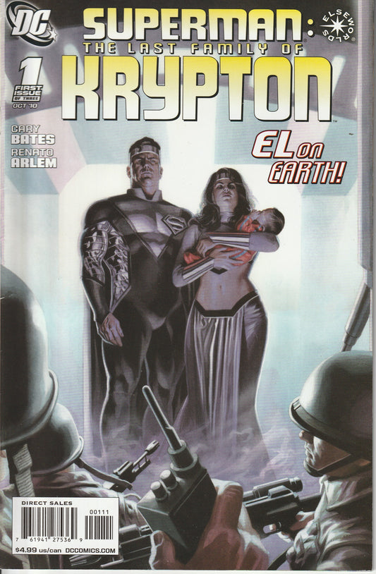 SUPERMAN : THE LAST FAMILY OF KRYPTON 1-3 * DC COMICS - OCT 2010