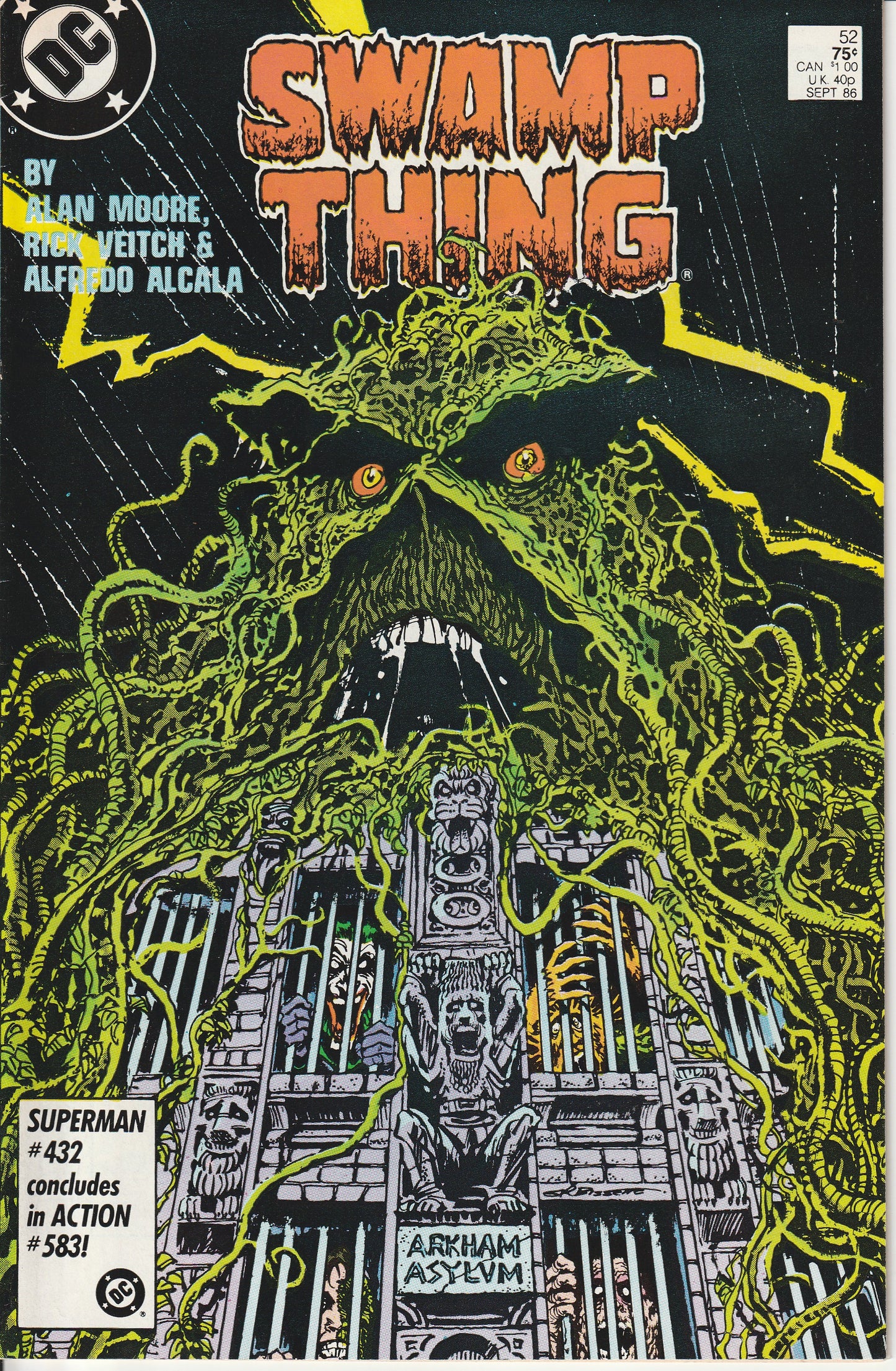 SWAMP THING #52 - DC COMICS - MAY 27 1986 (9.0)