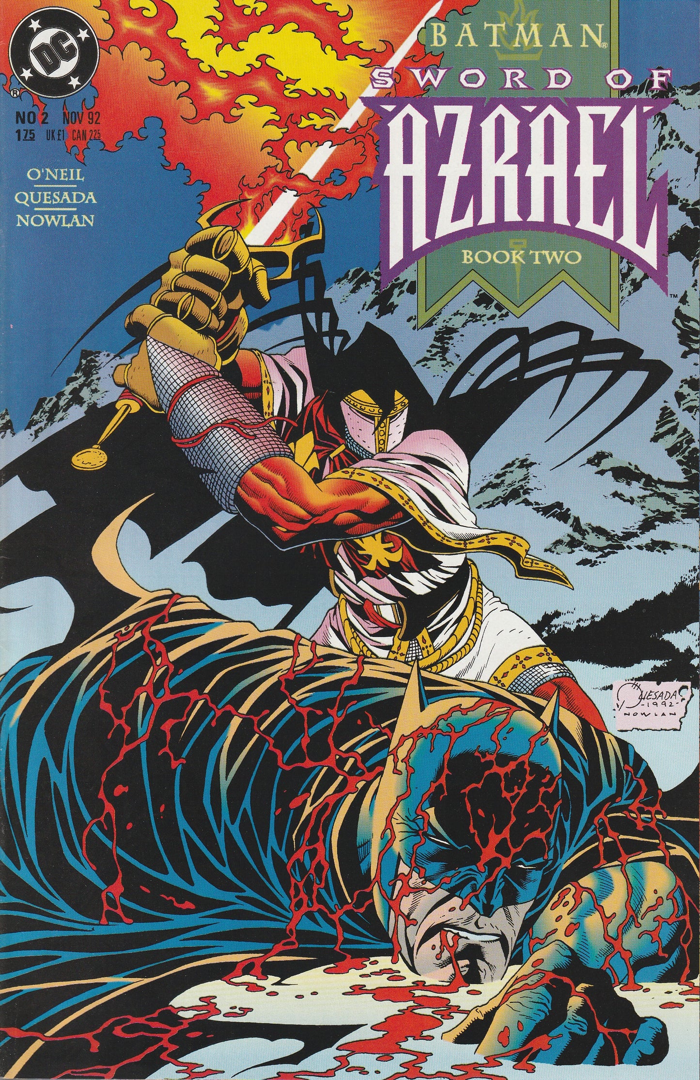 BATMAN : SWORD OF AZRAEL 1-4 * COMPLETE SET - DC - OCT 1992