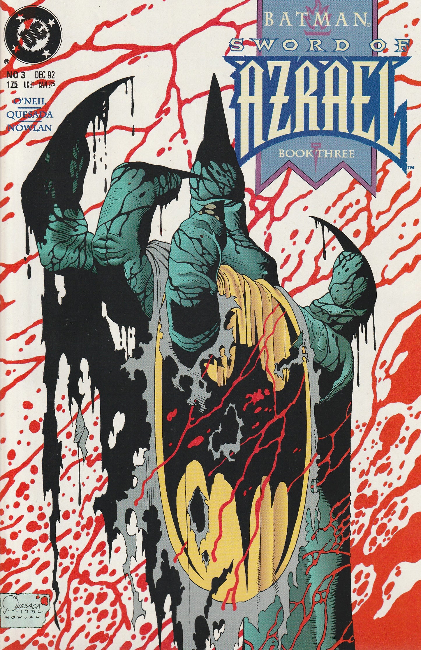 BATMAN : SWORD OF AZRAEL 1-4 * COMPLETE SET - DC - OCT 1992