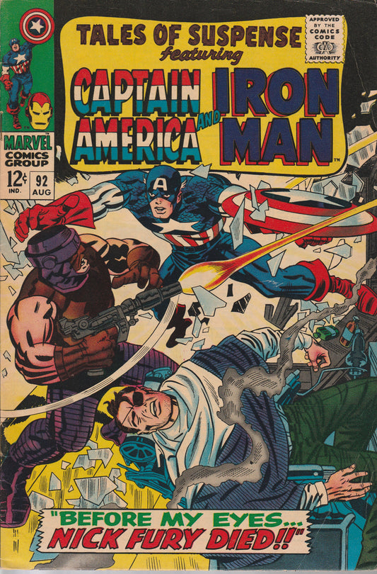 TALES OF SUSPENSE #92 - MARVEL COMICS - AUG 1967 (6.5)