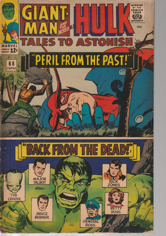 TALES TO ASTONISH #68 - MARVEL COMICS - JUN 1965 - (4.0-4.50