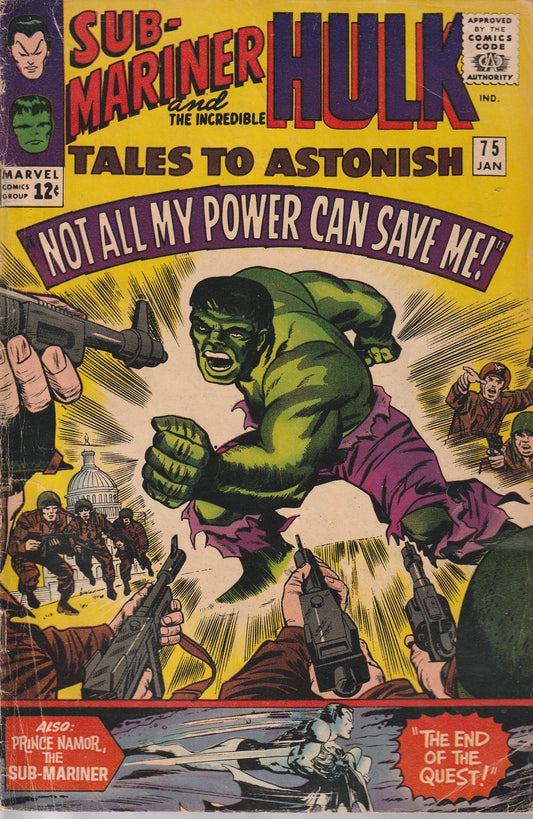 TALES TO ASTONISH #75 (3.0-3.5)