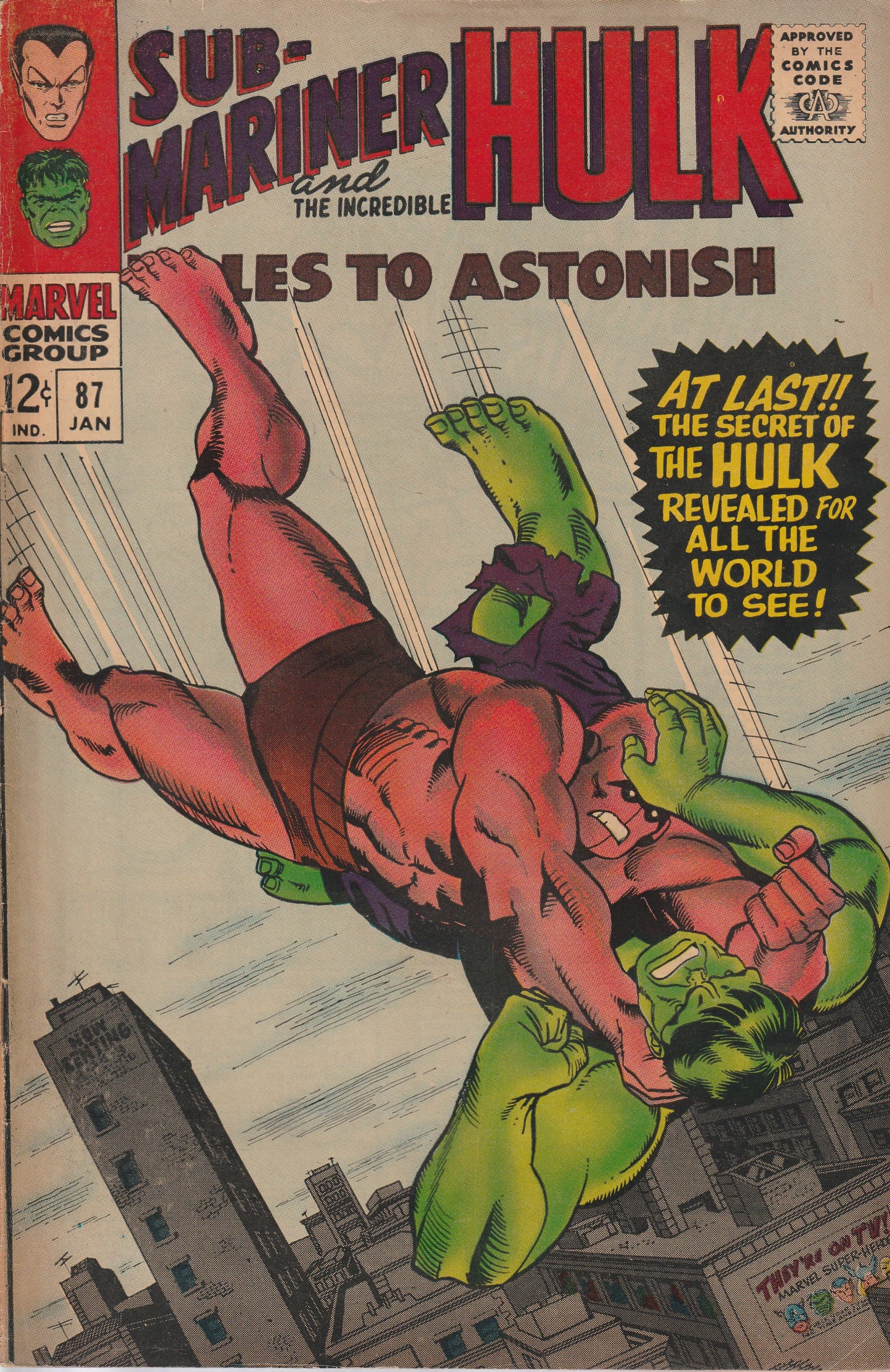 TALES TO ASTONISH #87 -MARVEL COMICS - JAN 1967