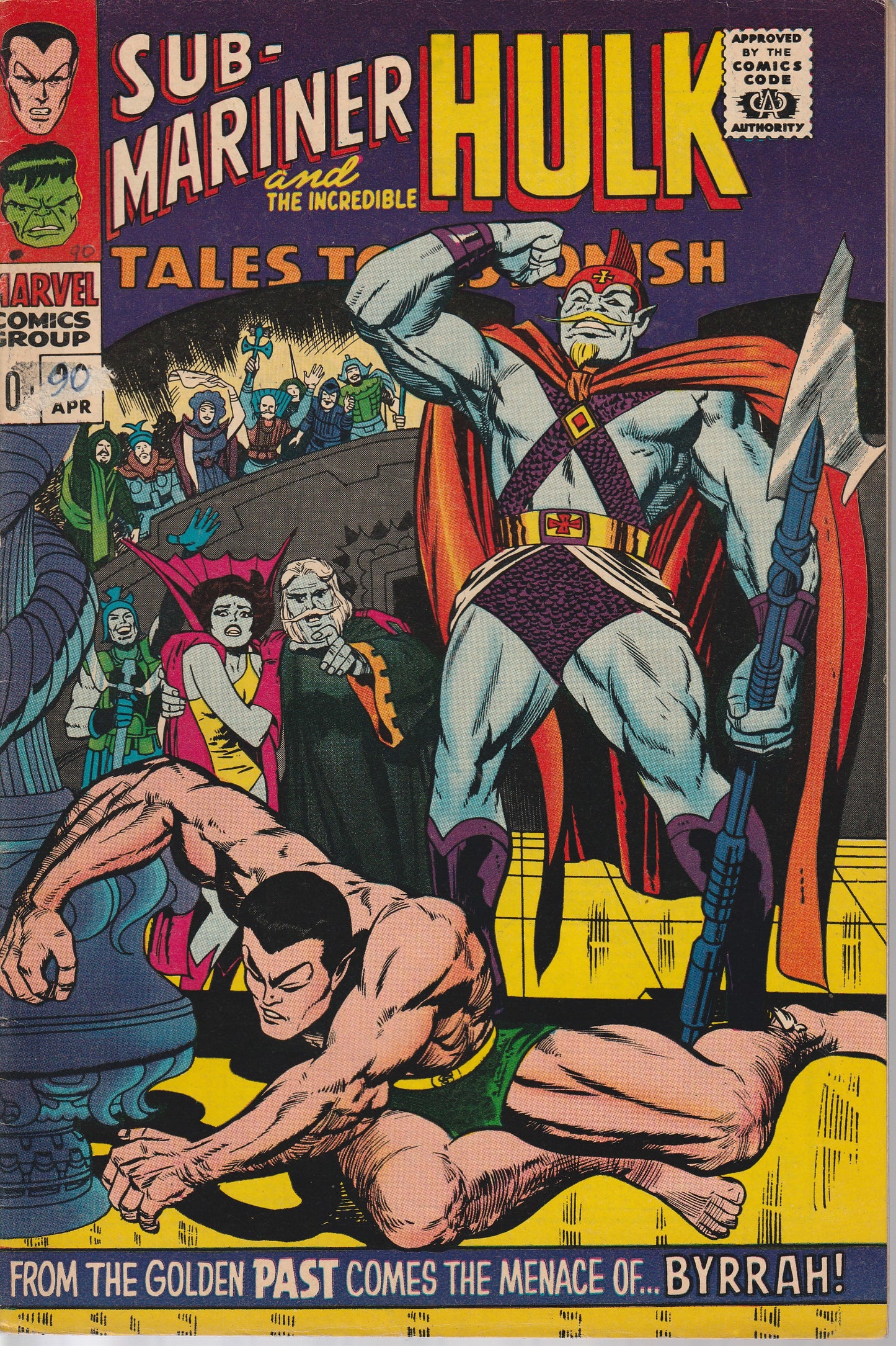 TALES TO ASTONISH #90 - 1st ABOMINATION! - MARVEL - APR 1966 (5.0)