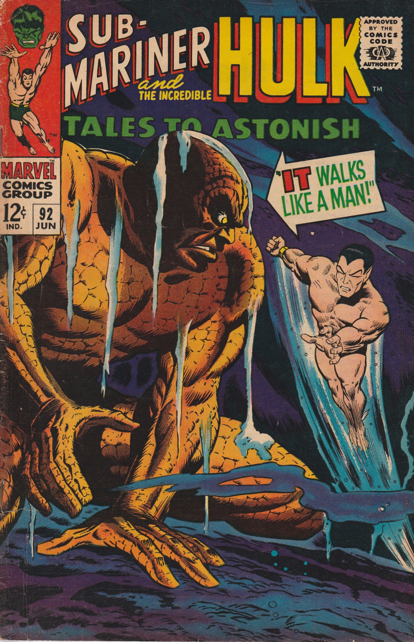 TALES TO ASTONISH #92 - MARVEL COMICS - JUNE 1967 (5.5-6.0)