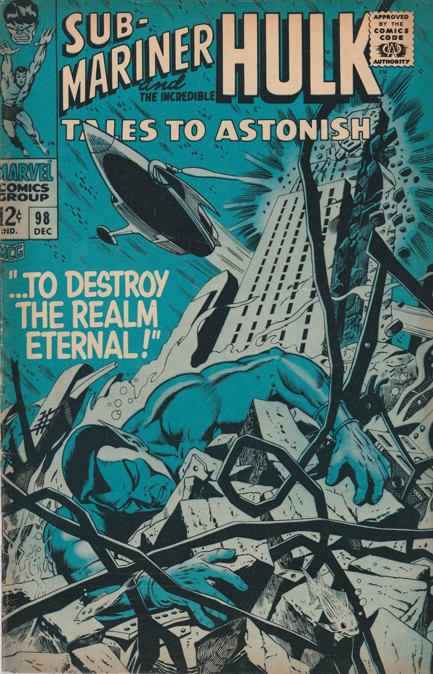 TALES TO ASTONISH #98 - MARVEL COMICS - DEC 1966 (5.0-5.5)