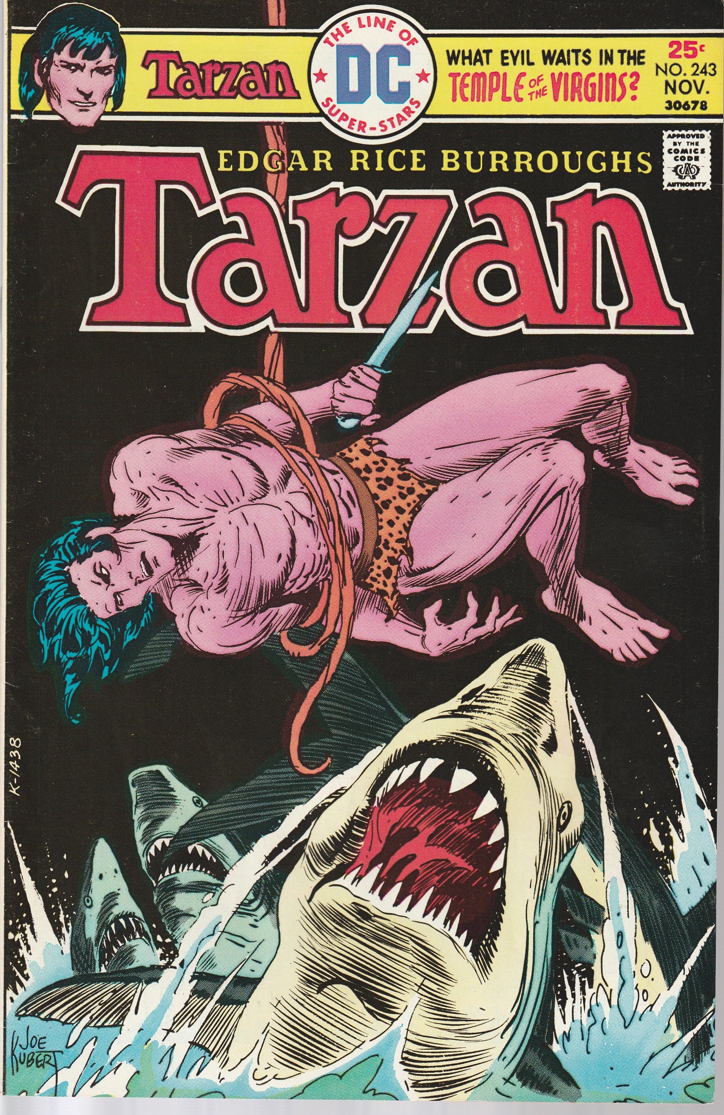 TARZAN #243 - DC COMICS - NOV 1975 (7.0-7.5)