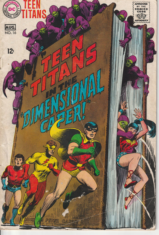 TEEN TITANS #16 - DC COMICS - MAY 23 1968 (3.5-4.0)