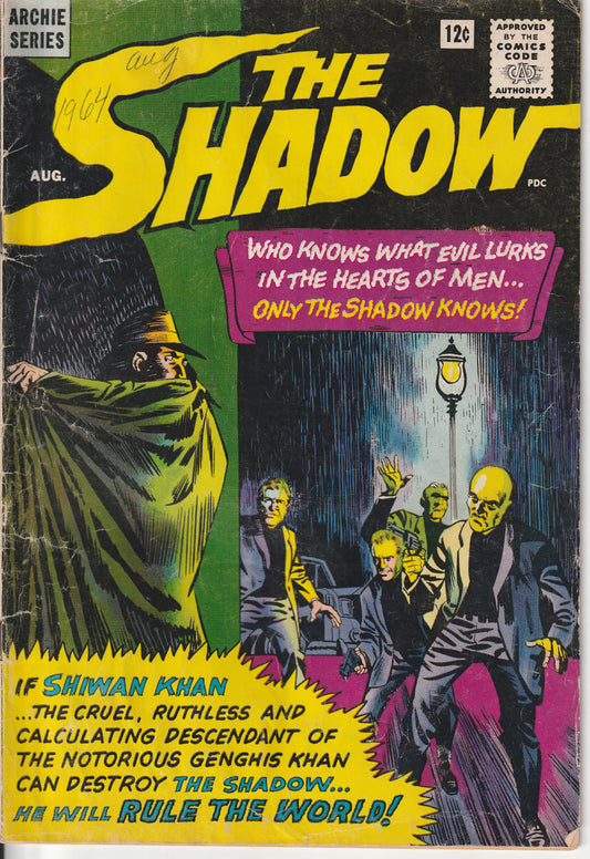 THE SHADOW #1 - ARCHIE COMICS - AUG 1964 (4.0-4.5)