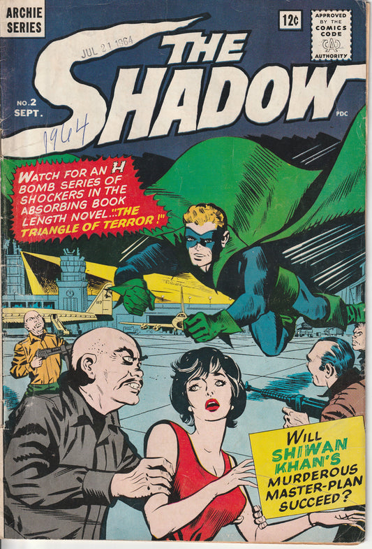 THE SHADOW #2 - ARCHIE COMICS - SEP 10 1964 (4.0)