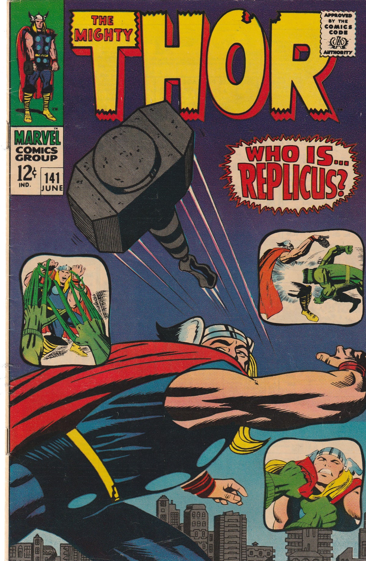 THOR #141 || MARVEL COMICS || JUN 1967 || (6.0-6.5)