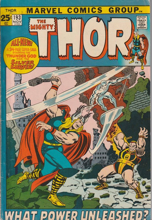 THOR #193 - MARVEL COMICS - NOV 1971 (6.5-7.0)