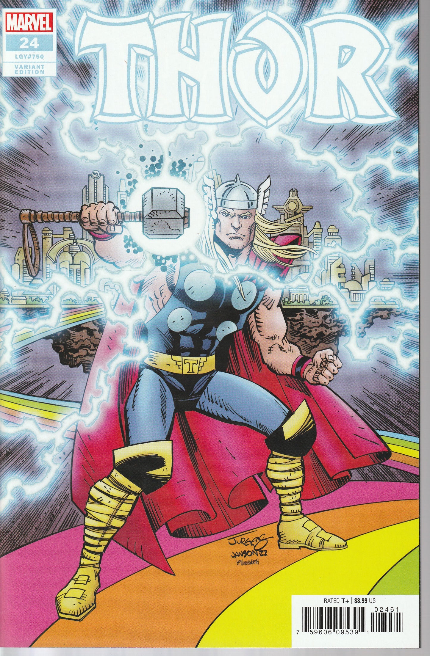 THOR #24 (LEGACY #750) MARVEL - APR 27 2022 - DAN JURGENS 1 in 25 VARIANT